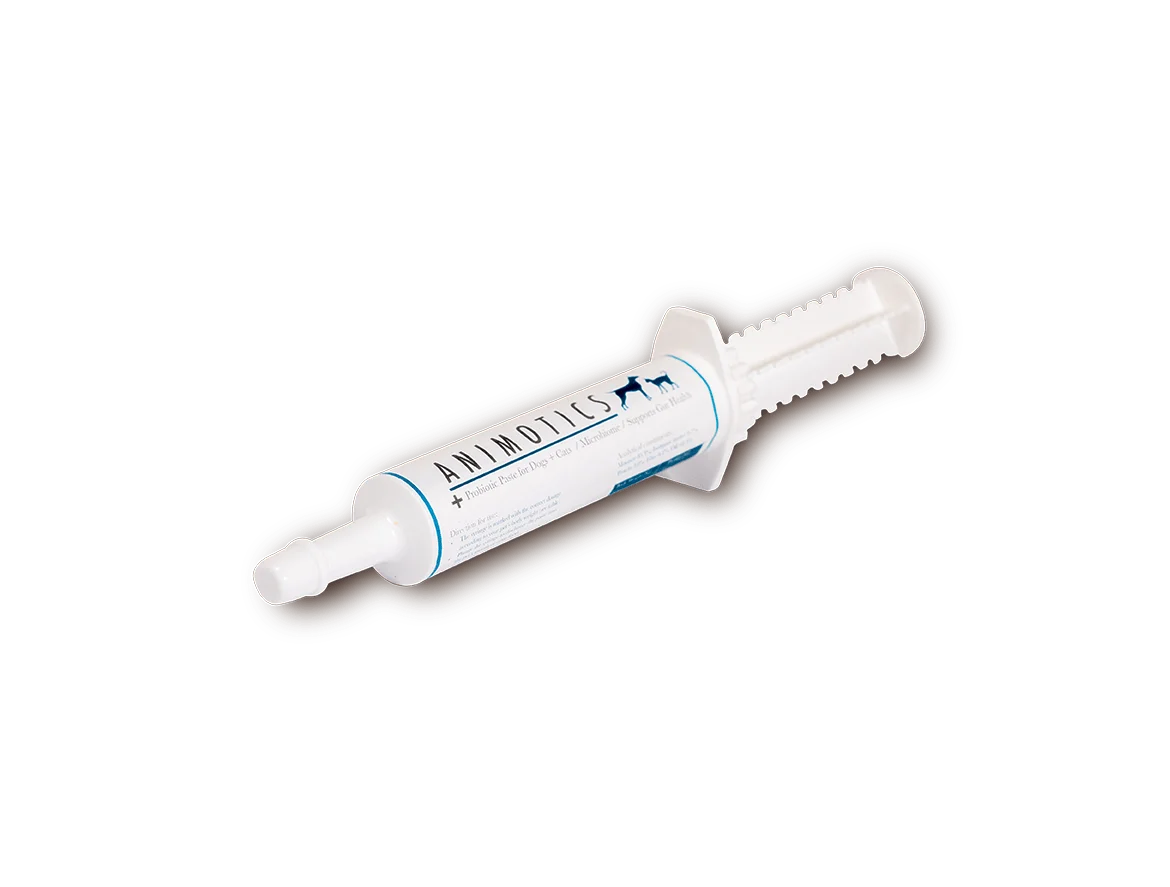 Pack shot of a dog probiotic paste