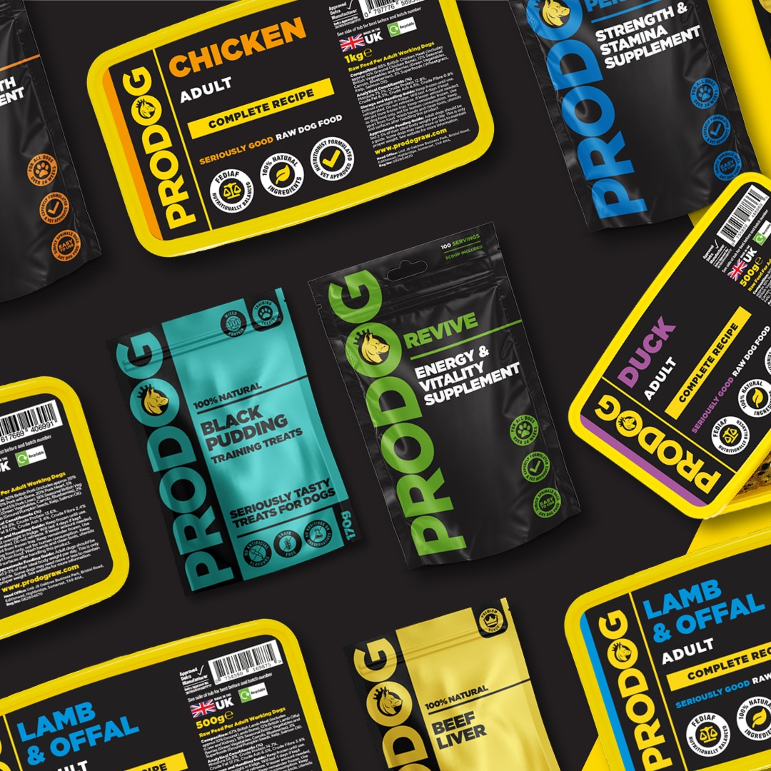 Prolog raw dog food and dog supplements